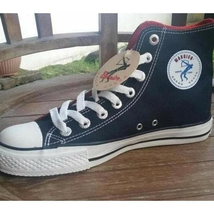 {KUALITAS TERBAIK}      SEPATU PRIA WARRIOR SPARTA ALLSTAR HC HITAM