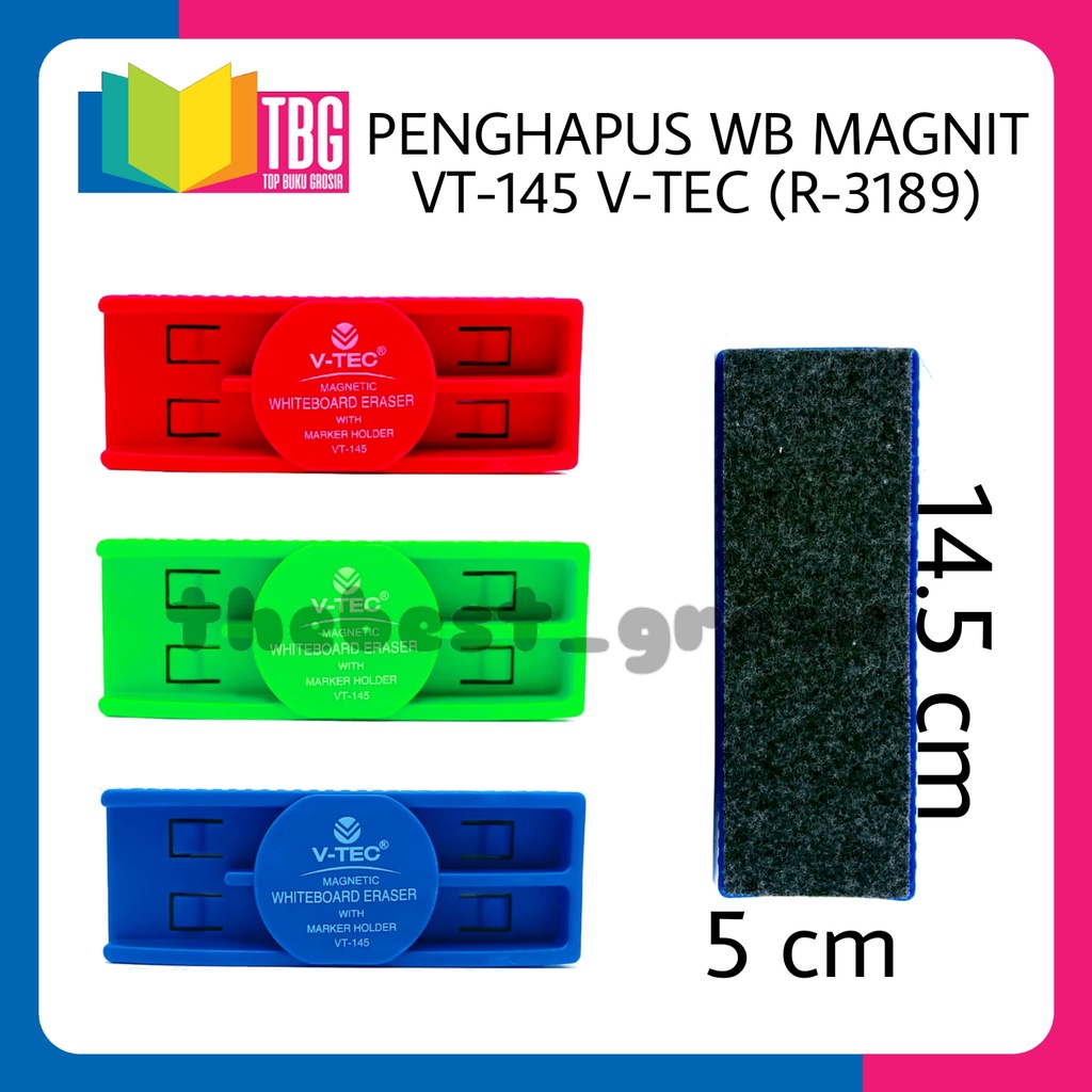 1 PCS PENGHAPUS WB MAGNIT VT-145 V-TEC / PENGHAPUS WB MAGNIT / PENGHAPUS PAPAN TULIS (R-3189)