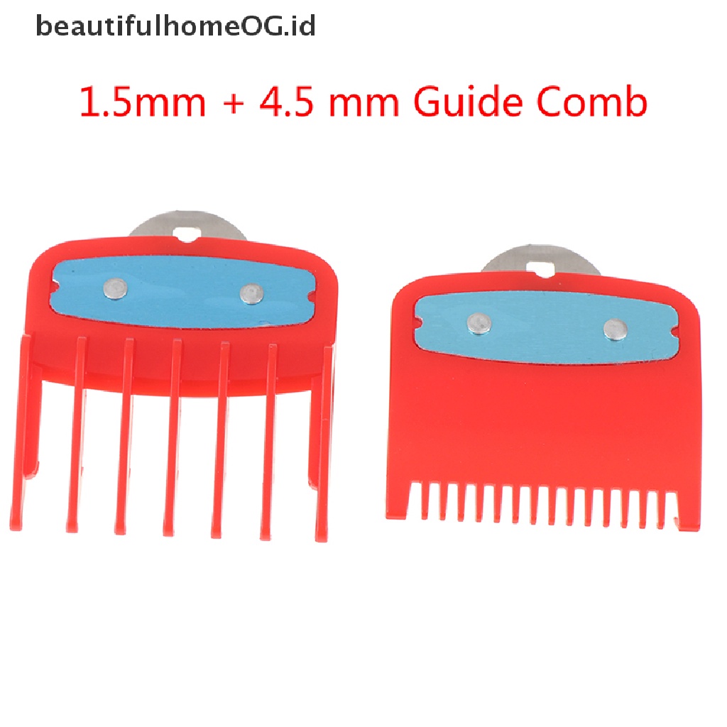 Set Sisir Pemandu Ukuran 1.5 + 4.5mm Warna Merah Dengan Holder Metal