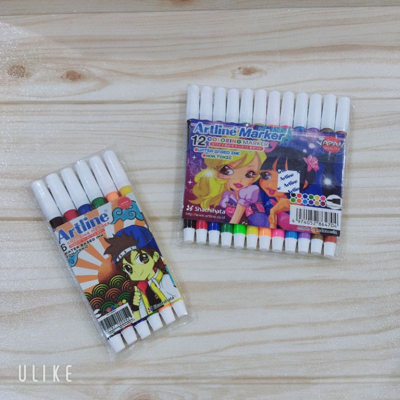 

SPIDOL KECIL ARTLINE 12 warna