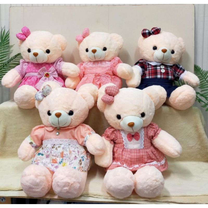 Boneka Bear Dress Size 55Cm/Boneka Beruang/Boneka Animal