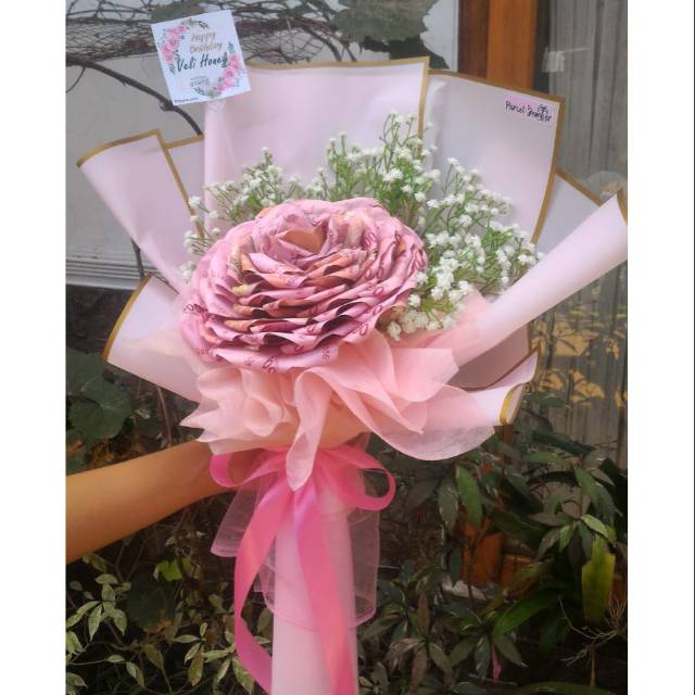 SINGLE Bouquet Money Flower Buket Bunga Uang