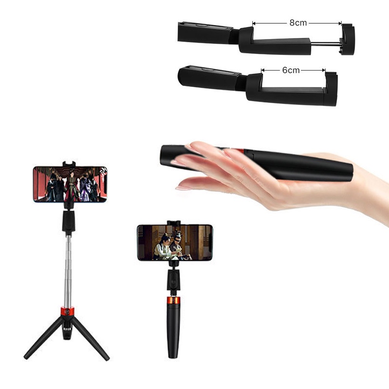 Tongkat Selfie Bluetooth Dengan Remote Tomsis + Tripod Selfie Stick