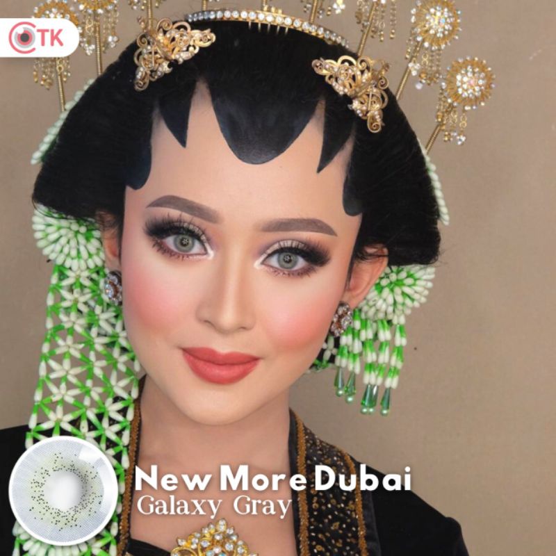 Softlens NEW MORE DUBAI 14.5 MM GALAXY GREY MINUS -0.50 S.D -6.00 by CTK