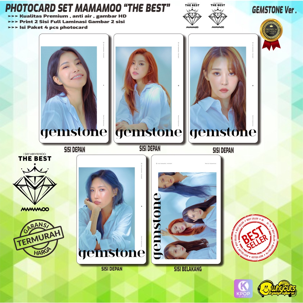 PHOTOCARD SET KPOP PREMIUM MAMAMOO THE BEST