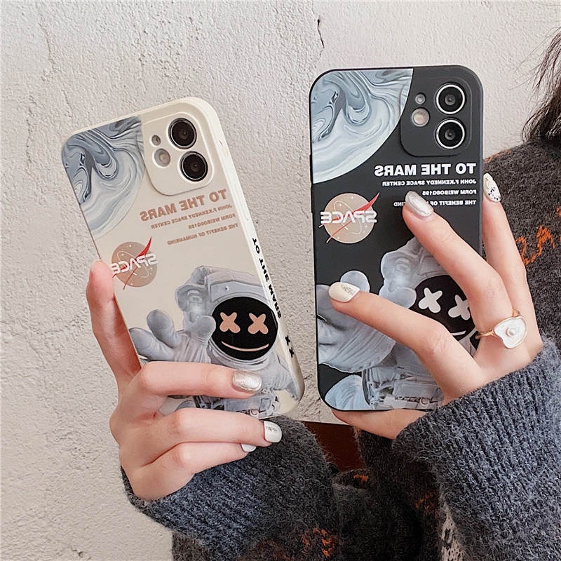 Casing Vivo Y11 Y20 2021 Y33s Y17 Y53S Y12 Y15 Y20i Y20s Y21T Y50 Y30 Y30i Motif astronaut