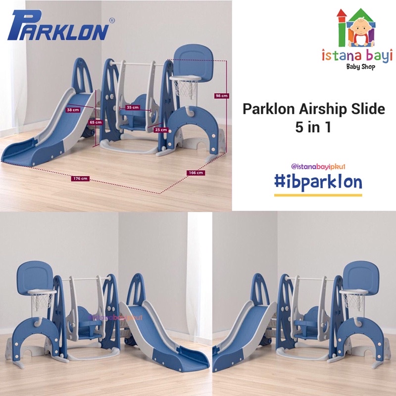 Parklon Fun Slide And Swing 5 in 1 / 3 in 1 / Mainan Perosotan Bayi /Parklon Fun slide Clown