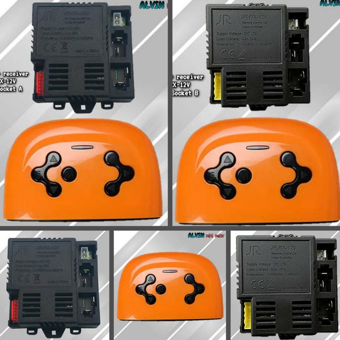 Buruan Beli] Remot Dan Receiver Mobilan Aki Jr Rx 12V Sparepart Remote Mobil Anak - Full Set B