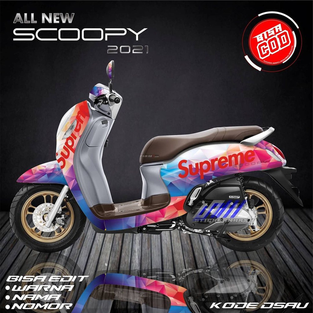 Sticker decal full body Honda Scoopy Supreme