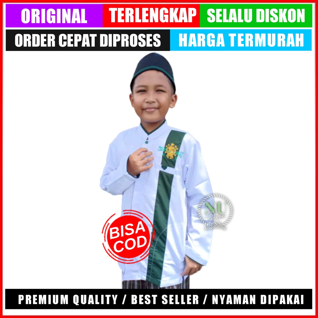 Koko NU Anak / Baju Koko NU ANAK Nahdlatul Ulama Termurah
