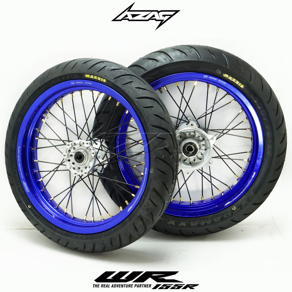 Ban Set Supermoto WR BLUE Original