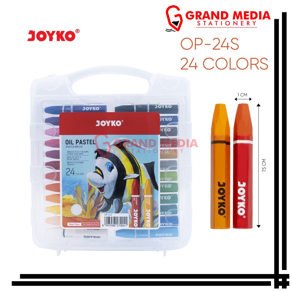 

[GRAND MEDIA] OIL PASTEL / CRAYON JOYKO 24 WARNA OP-24S