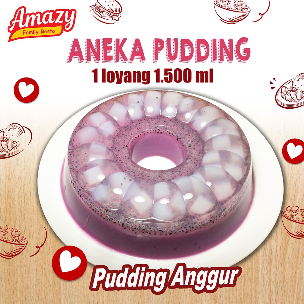 

AMAZY PUDDING ANGGUR 1 LOYANG 1.500ML