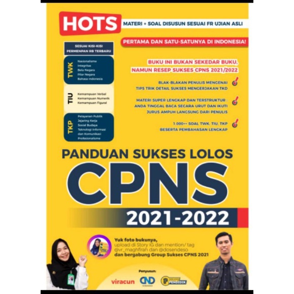 Buku Sukses CPNS 2021 / VIRACUN DOSENDESO PEJUANG PENDIDIK