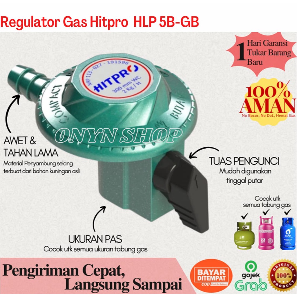 Jual Regulator Gas Hitpro HLP5B / Regulator Gas LPG HLP 5BGB