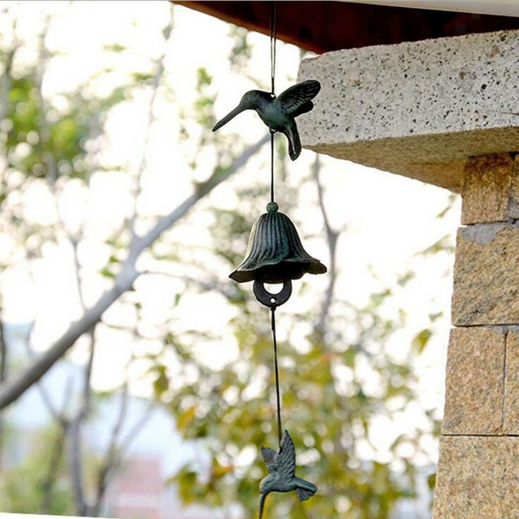 R-bunga Hummingbird Lonceng Angin Taman Rumah Kreatif Kerajinan Hadiah Garden Decor