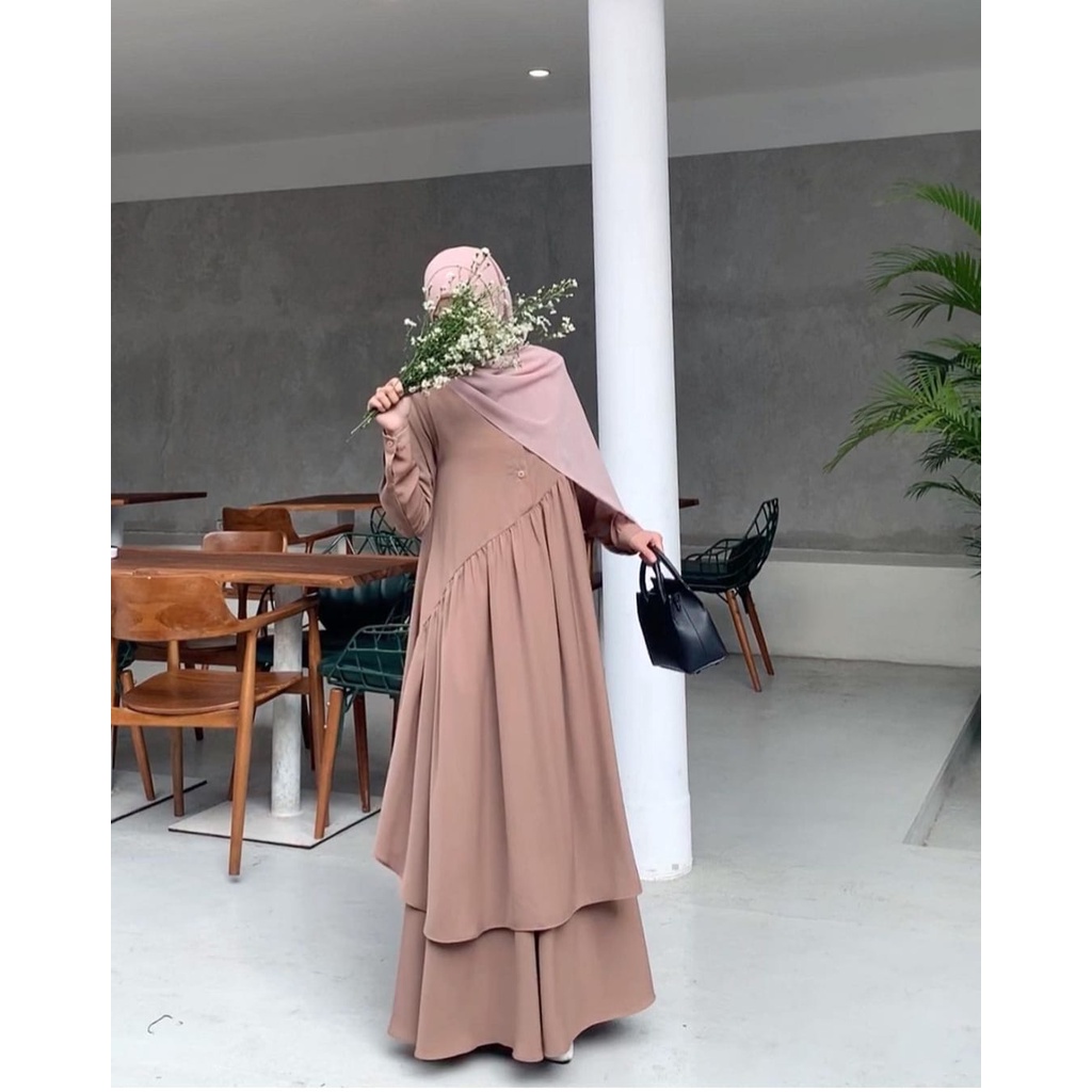 HD16:[ZENA] [ONE SET ROK ATASAN TUNIK LEEBARAN 2023] [GAMIS satu set BAHAN SHAKILA ORI PREMIUM] [ FASHION WANITA STELAN TERLARIS KEKINIAN] [GAMIS TERBARU] [ TUNIK SET ROK] [ GAMIS JUMBO BUSUI] [  SIZE S M L XL]