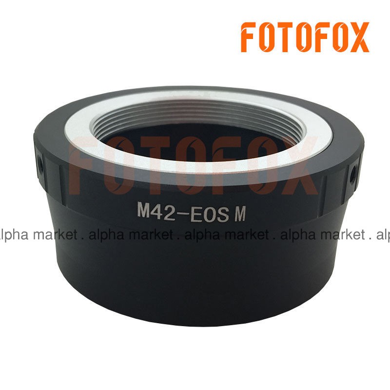 Adapter Converter FOTOFOX lensa manual M42 To Ke Kamera Canon EOS M M2 M3 M5 M6 M10 mirrorless EOSM