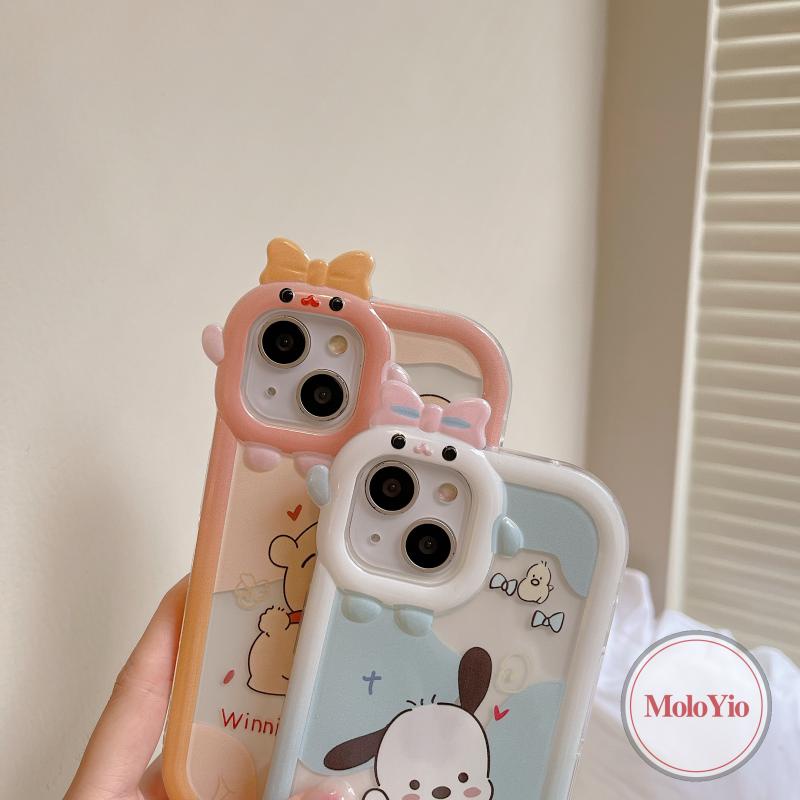 Soft Case Desain Kartun Pochacco Winnie The Pooh 3D Untuk IPhone 11 13 12 14 Pro MAX XR 6 6S 7 8 Plus 14 Plus 11 Plus 11 Pro MAX X XS MAX SE 2020