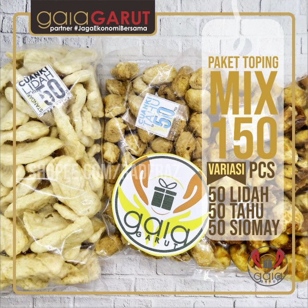

- BARU Toping Seblak Baso Aci PAKET MIX 150pcs Cuanki Lidah, Siomay dan Baso - L50 T50 S50