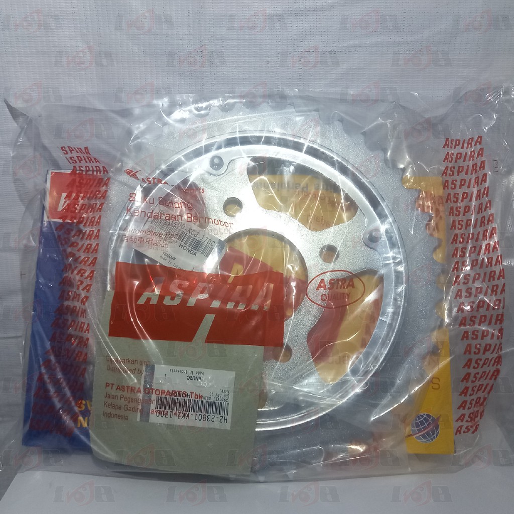 Aspira GearSet Tiger Drive Chain Rantai Roda Gir Depan Gear Belakang
