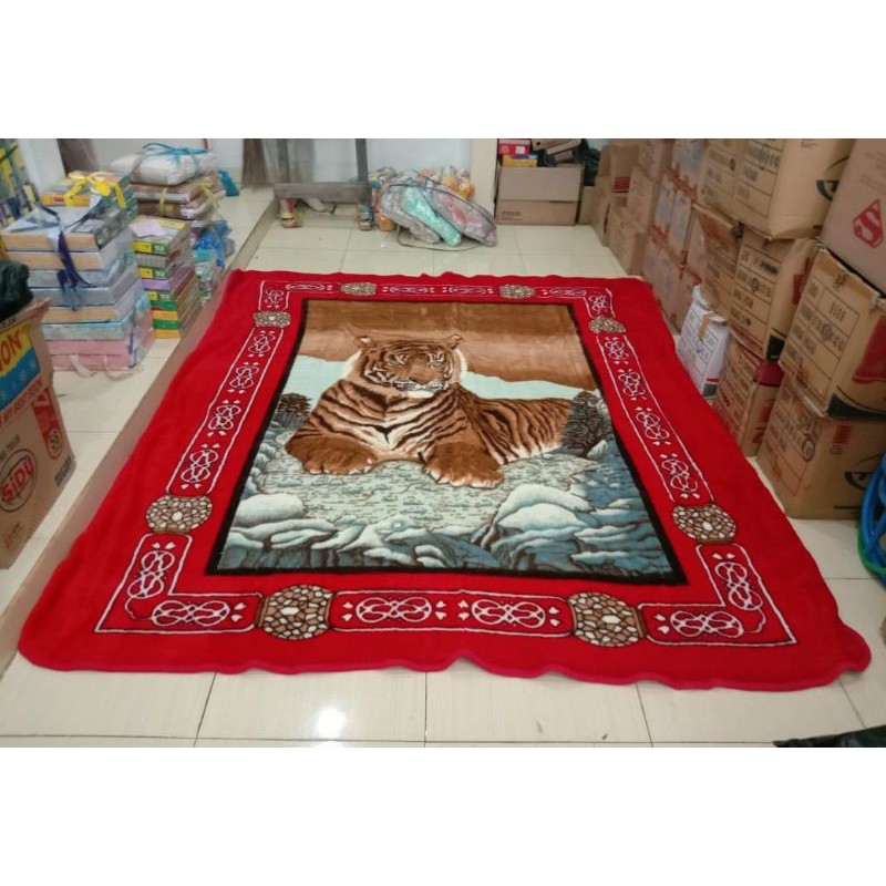 Selimut Polar Bear Jumbo Ukuran 220x240 cm Super Luxury Halus Dan Tebal Kualitas Premium