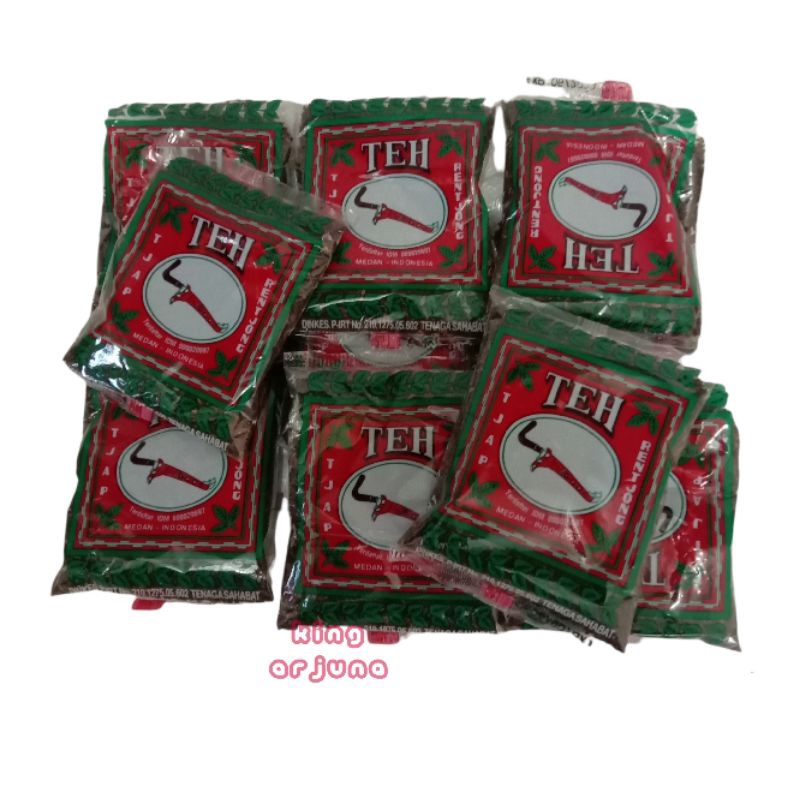 

Teh Bubuk Wangi Tjap Rentjong Khas Medan 1 Renceng 10 Pcs