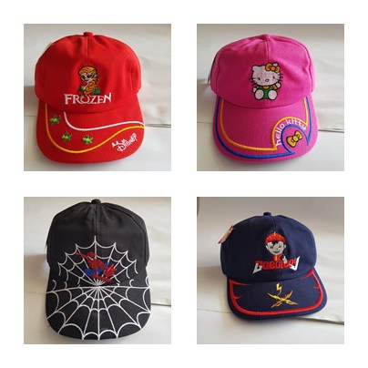 Topi Bassball Anak Bordir Karakter Lucu