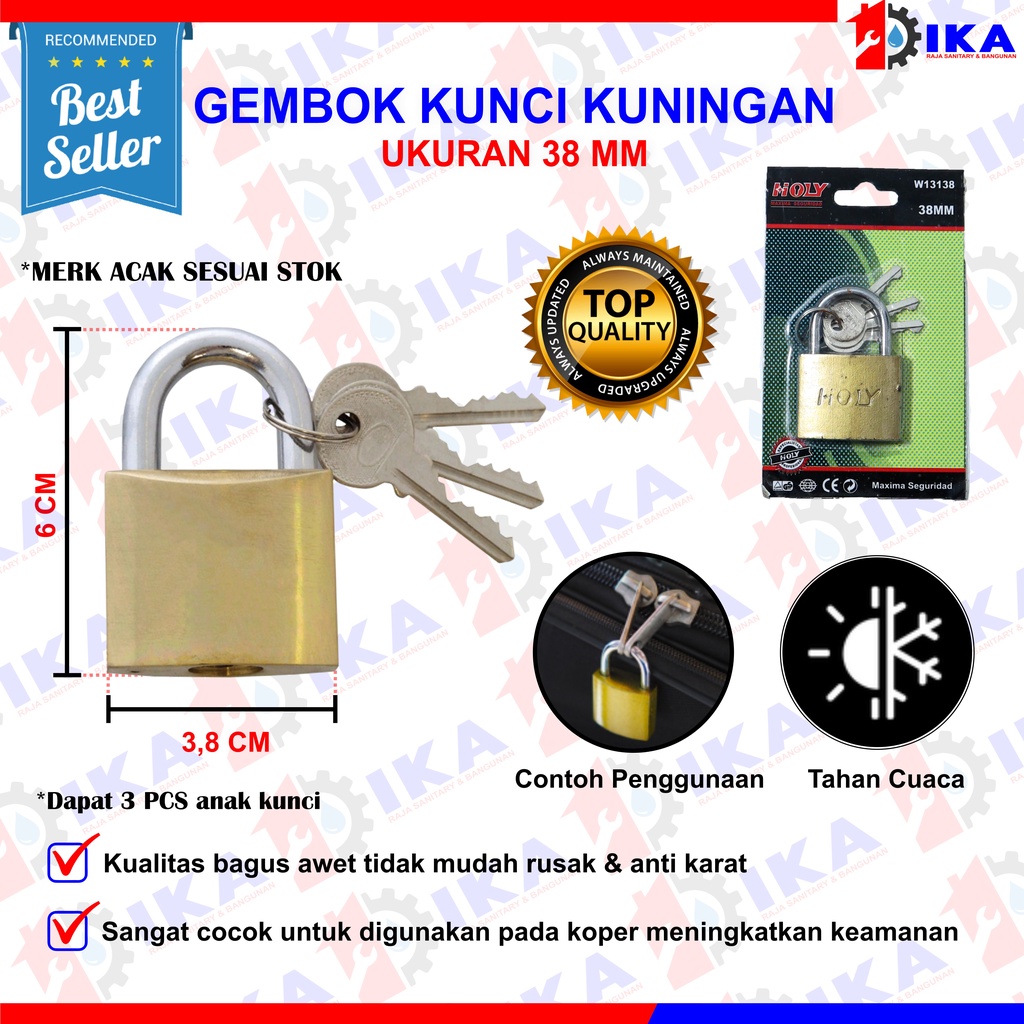 Gembok Stanless Anti Karat/Anti Maling/Gembok Anti Rust/Gembok Anti Cut /Gembok Rumah Pagar 30mm 40 mm 50mm 60mm Anak Kunci Harga Grosir Pendek Panjang