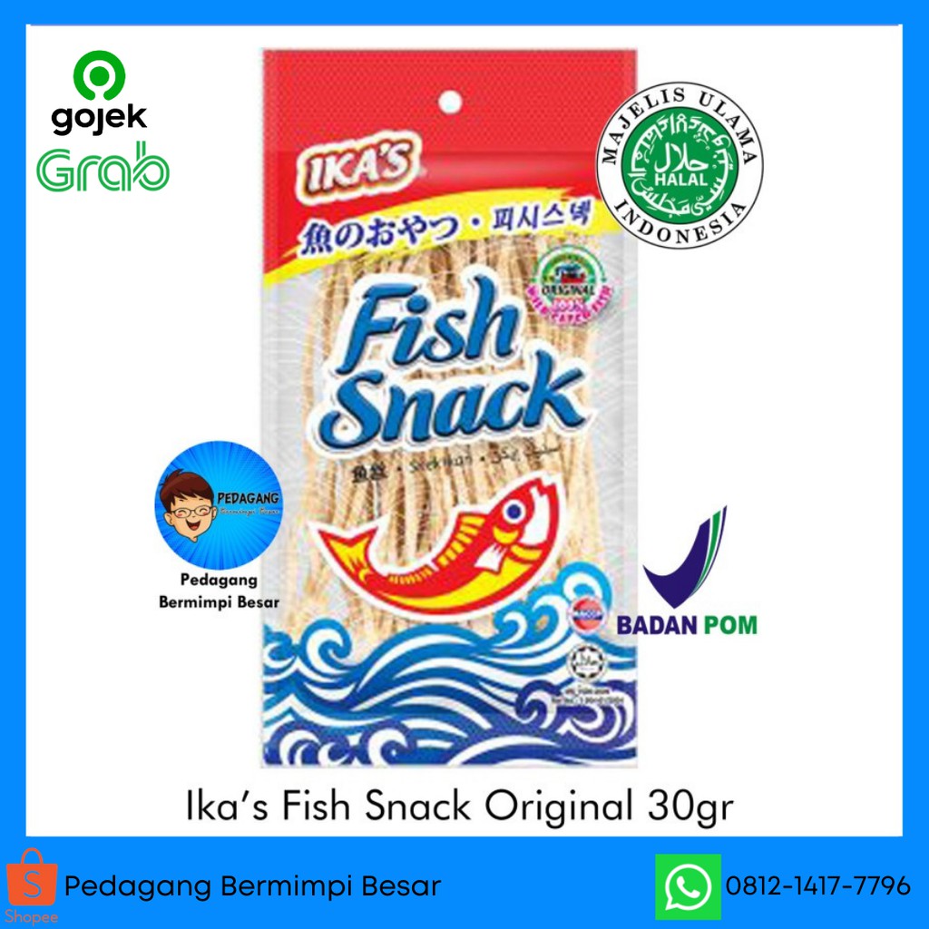 

Ikas Fish Snack Original 30gr | Snack Ikan Malaysia | Snack Lidi Ikan