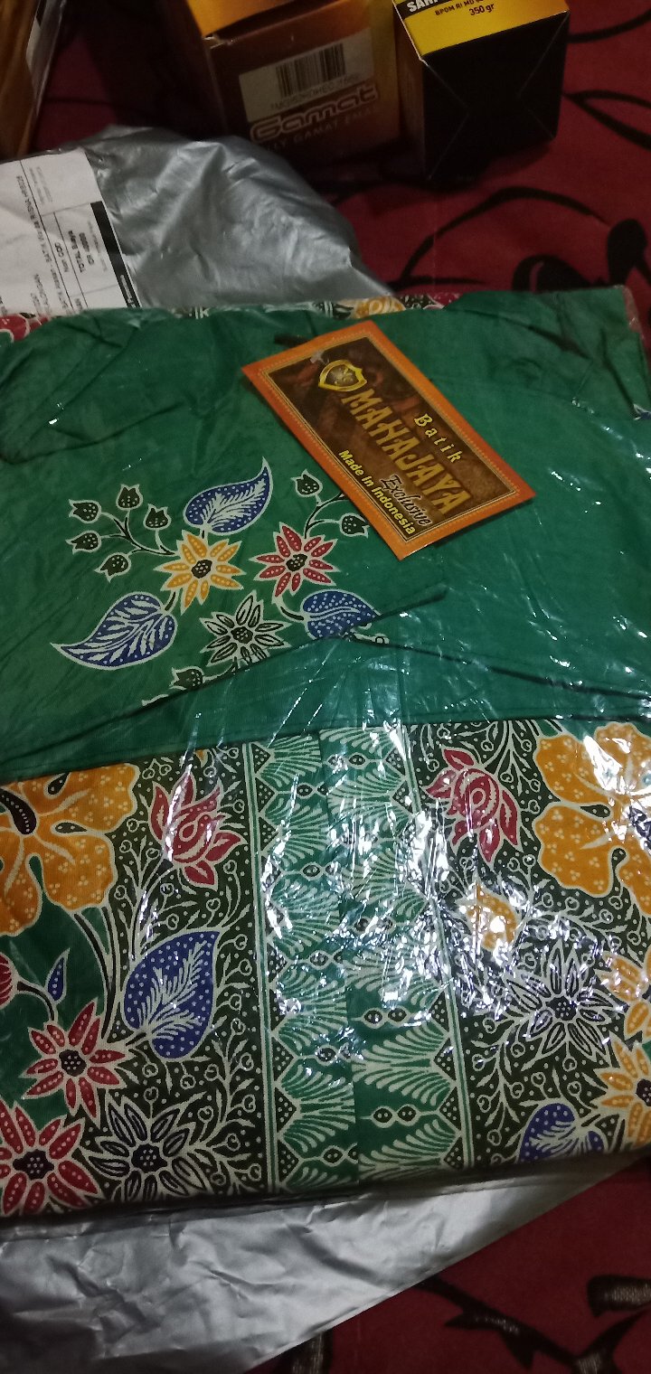 Batik Tunik Shibori Jumputan Terbaru All Size 106cm / Hrb026 Yelbor Navbor / Biru Putih / Original..