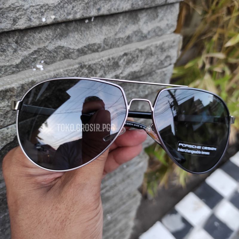 Porsche Super | Kacamata Polarized Pria Sunglases UV 400 Anti Radiasi Anti Silau