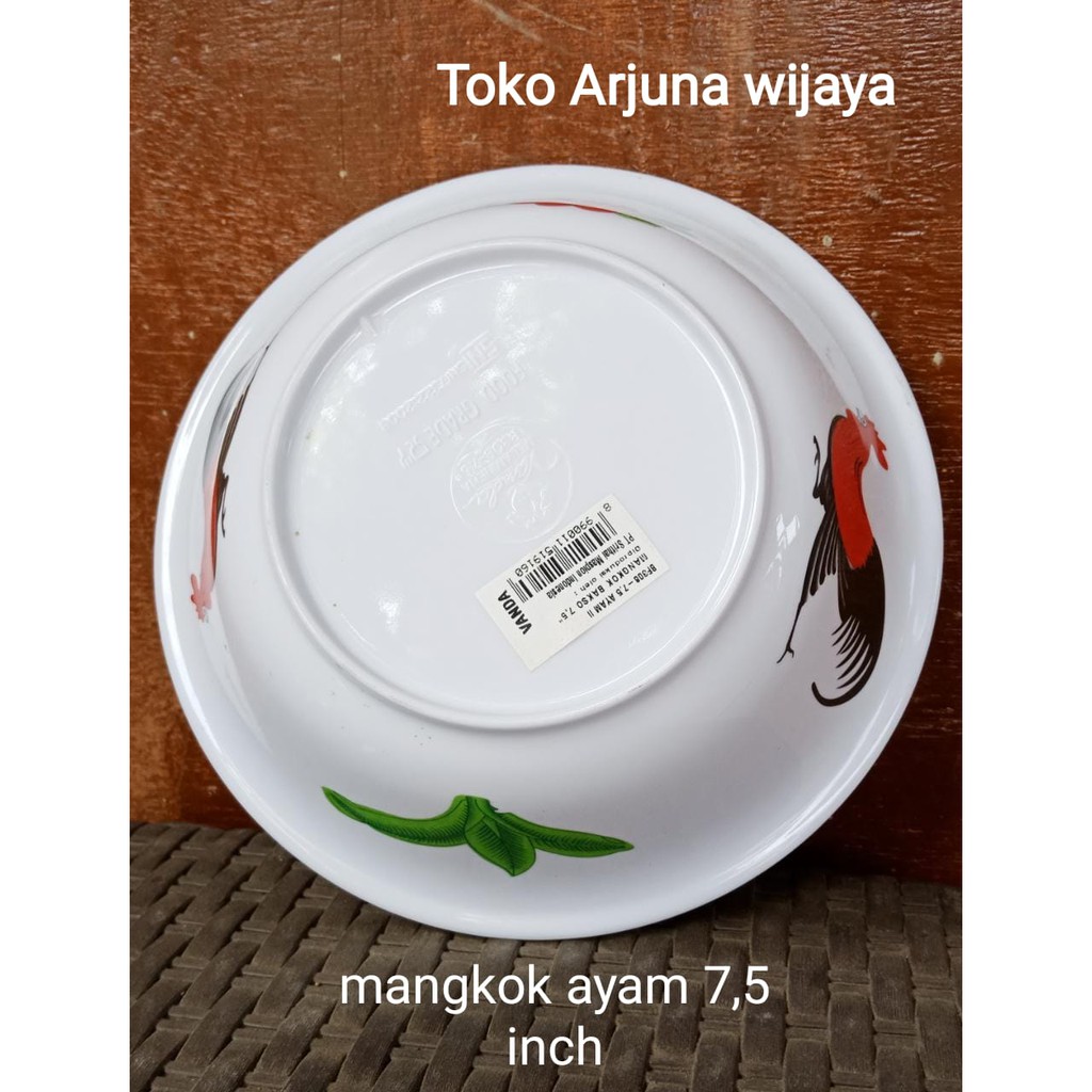 Mangkok 7,5 inch AYAM Melamin (sudah termasuk Bublewrap)