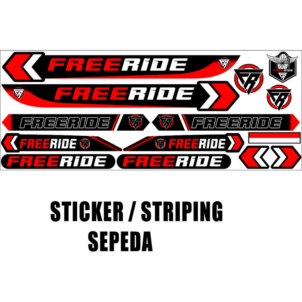 COD / STIKER BIKE RIDE LIS JENIS ALL MOTIF SIMPLE DECAL STIKER VARIASI STYLE ALL SEPEDA WIM MTB DECA