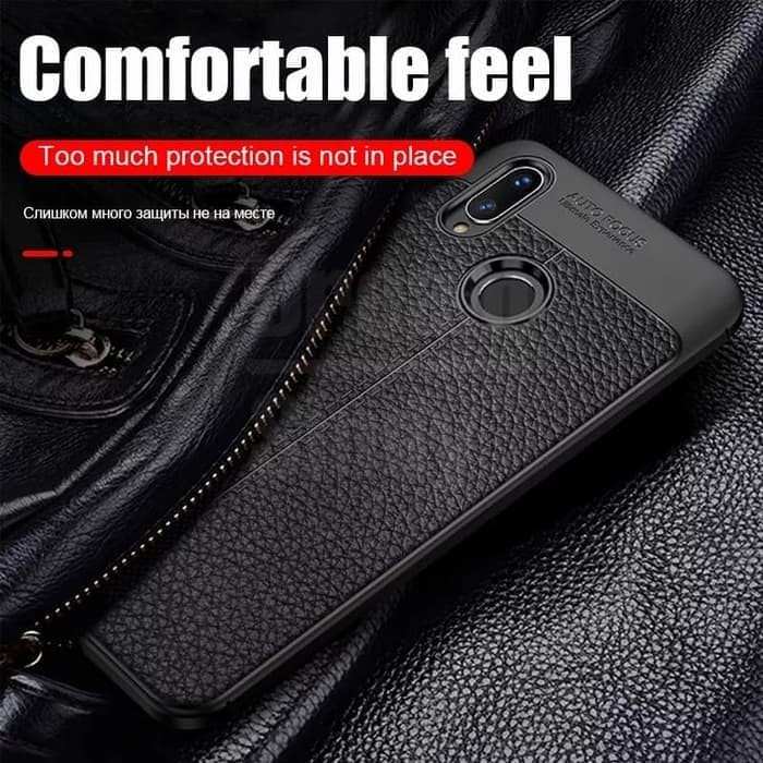 Case Samsung A30s Auto Focus SoftCase Leather Exellent New Edition