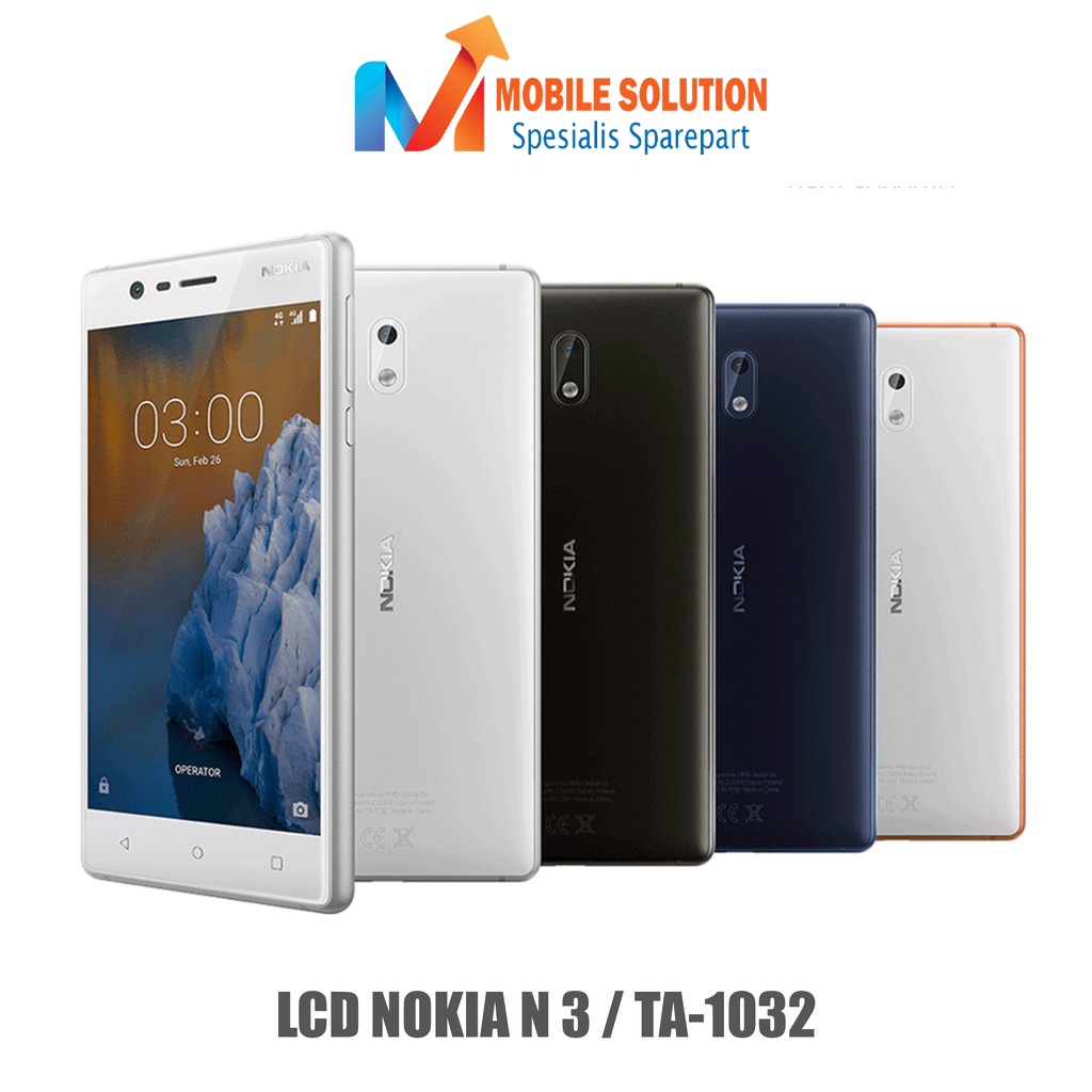 Grosir LCD Nokia N3  LCD Nokia TA-1032 Universal ORIGINAL 100% Fullset Touchscreen Gransi 1 Bulan + Packing / Bubbel