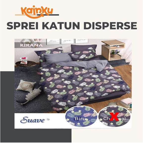 Sprei Micro Homemade Disperse Motif Keropi 120 160 &amp; 180x200 200