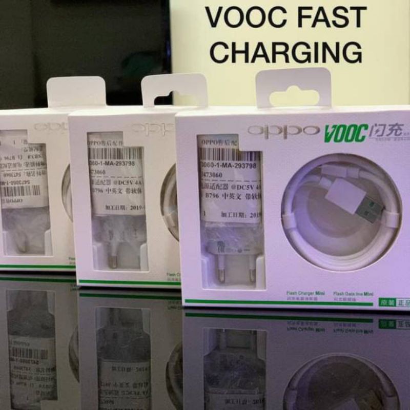 CHARGER OPPO VOOC FAST CHARGING ORIGINAL 100% 4A F3 Plus / F9  Type - C