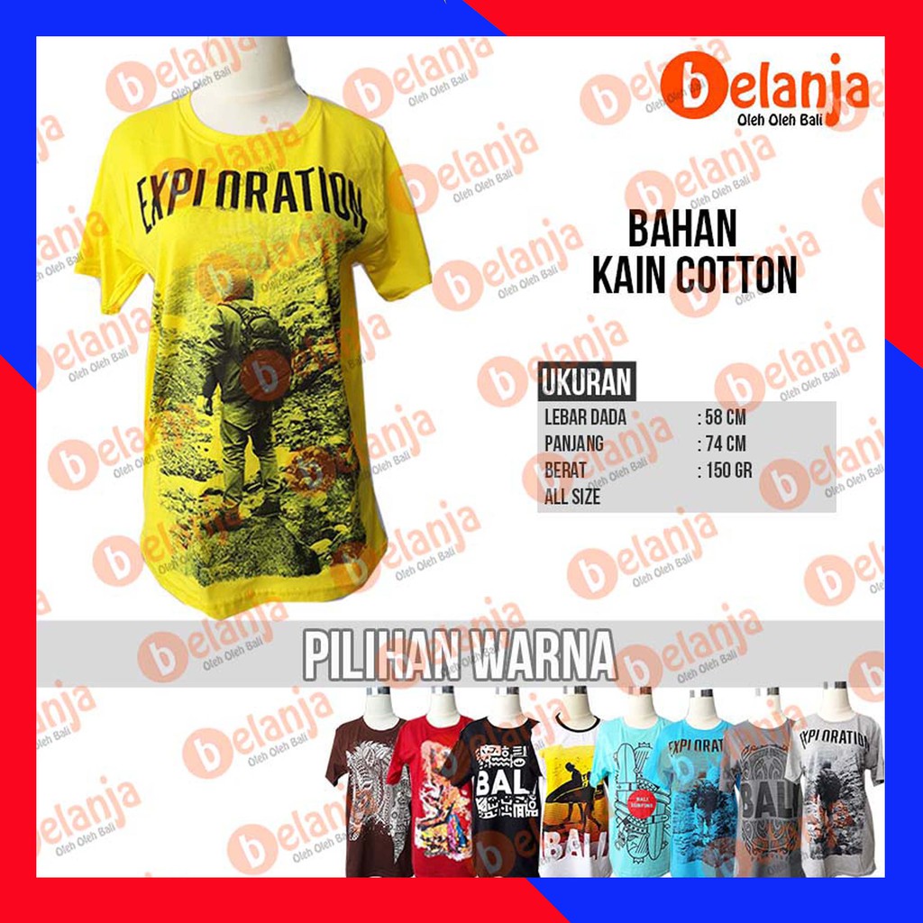 Baju Kaos Combed Cotton S - M / Atasan Kaos Premium Kaos cowok