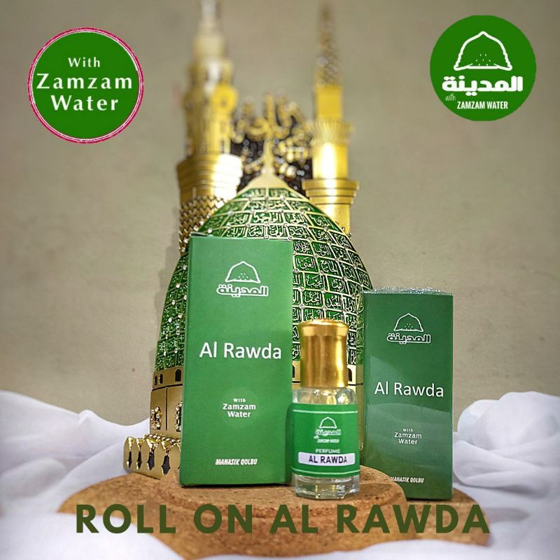 Parfum Roll On Al Madina Aroma Haramain Oud Kiswah Hajar Aswad Rose Nabawi Rawdah