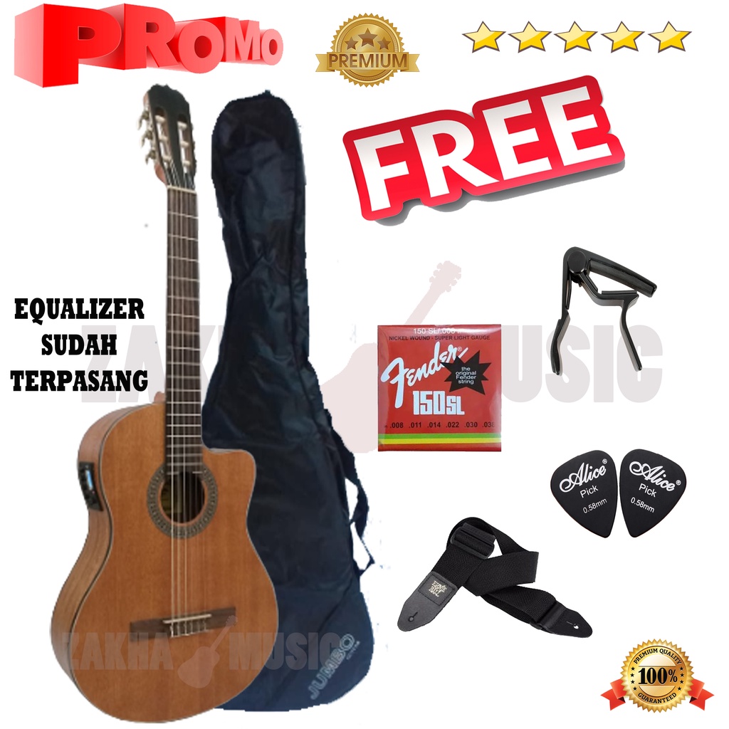 SUPER PROMO Gitar akustik klasik nylon elektrik COWBOY CGC 100 NA NS ORIGINAL Tuner | Cowboy CGC 100