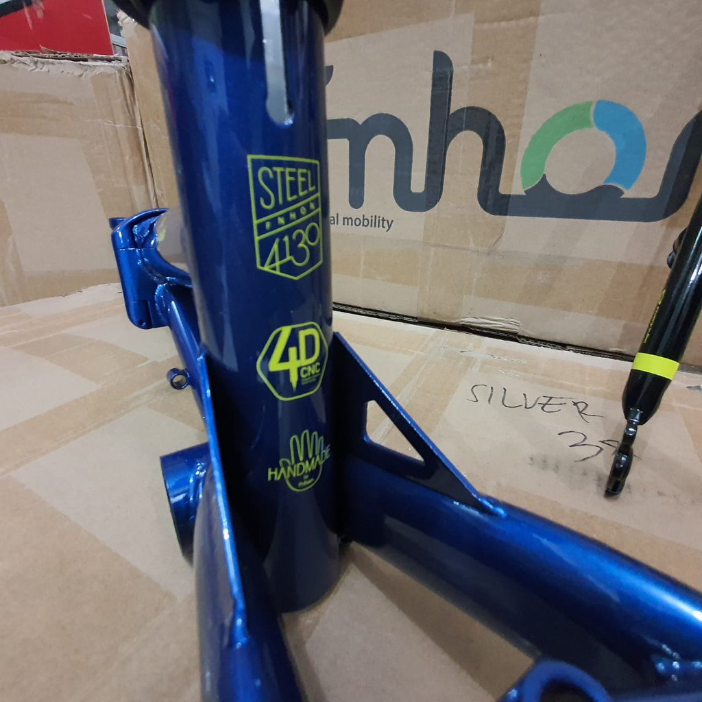 Frame Gust FNHON Biru Saphire V brake fork Blue Sapphire Vbrake not Blast Storm Alloy Discbrake DB