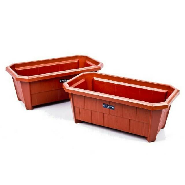 POT  TANAMAN POT BUNGA SEGI PANJANG  35cm Shopee Indonesia