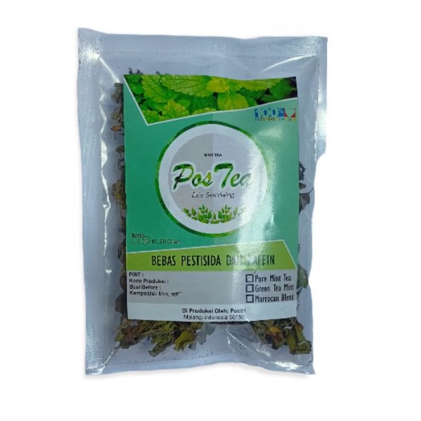

Teh mint merk pos tea kemasan Big Size