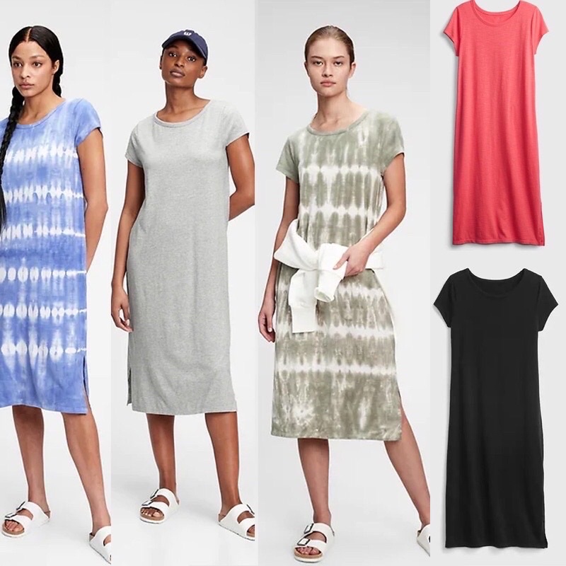 GAP pocket midi dress slit