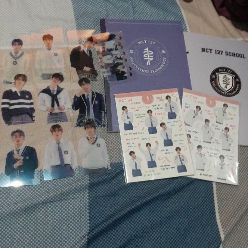 [baca deskripsi] nct 127 back to school lot b2skit bookmark pc jaehyun taeyong haechan mark doyoung