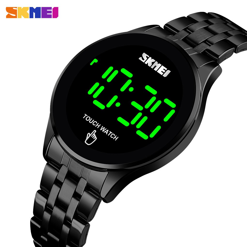 SKMEI 1579 Jam Tangan Pria Digital Tali Stainless WATCHKITE WKOS