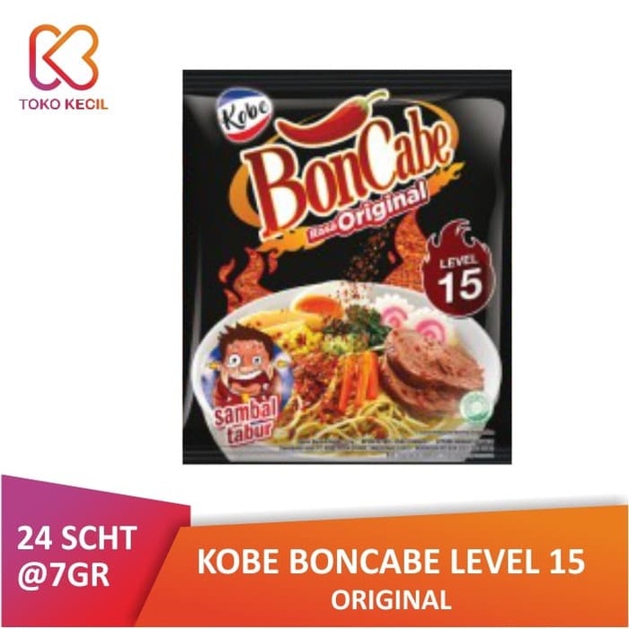 

NEW [PACK] Kobe Boncabe Level 15 Original SACHET Sambal Tabur | Bon Cabe