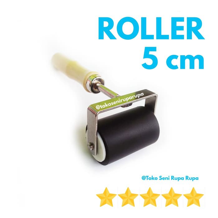 

Roller Karet, Roll Karet, Brayer, Roll Grafis, Roll Grafika, Rol Karet, Roll Lino, Roll Grafis, 5 cm