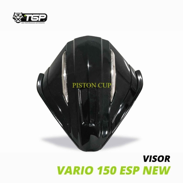 WINDSHIELD TAMENG ANGIN COVER VISOR VARIO 125 150 ESP NEW 2018 KE ATAS HITAM TGP ORIGINAL PRESISI